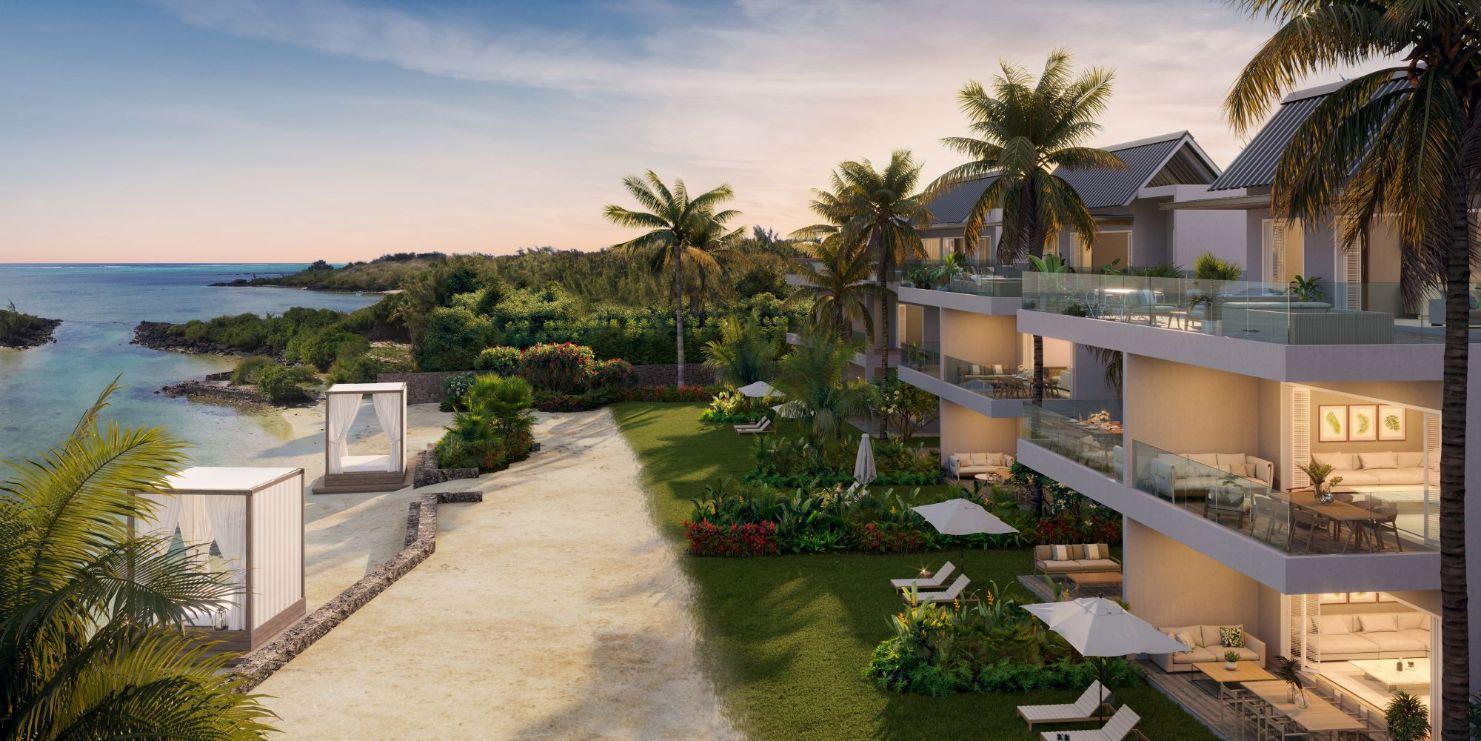 beachfront apartment grand gaube mauritius