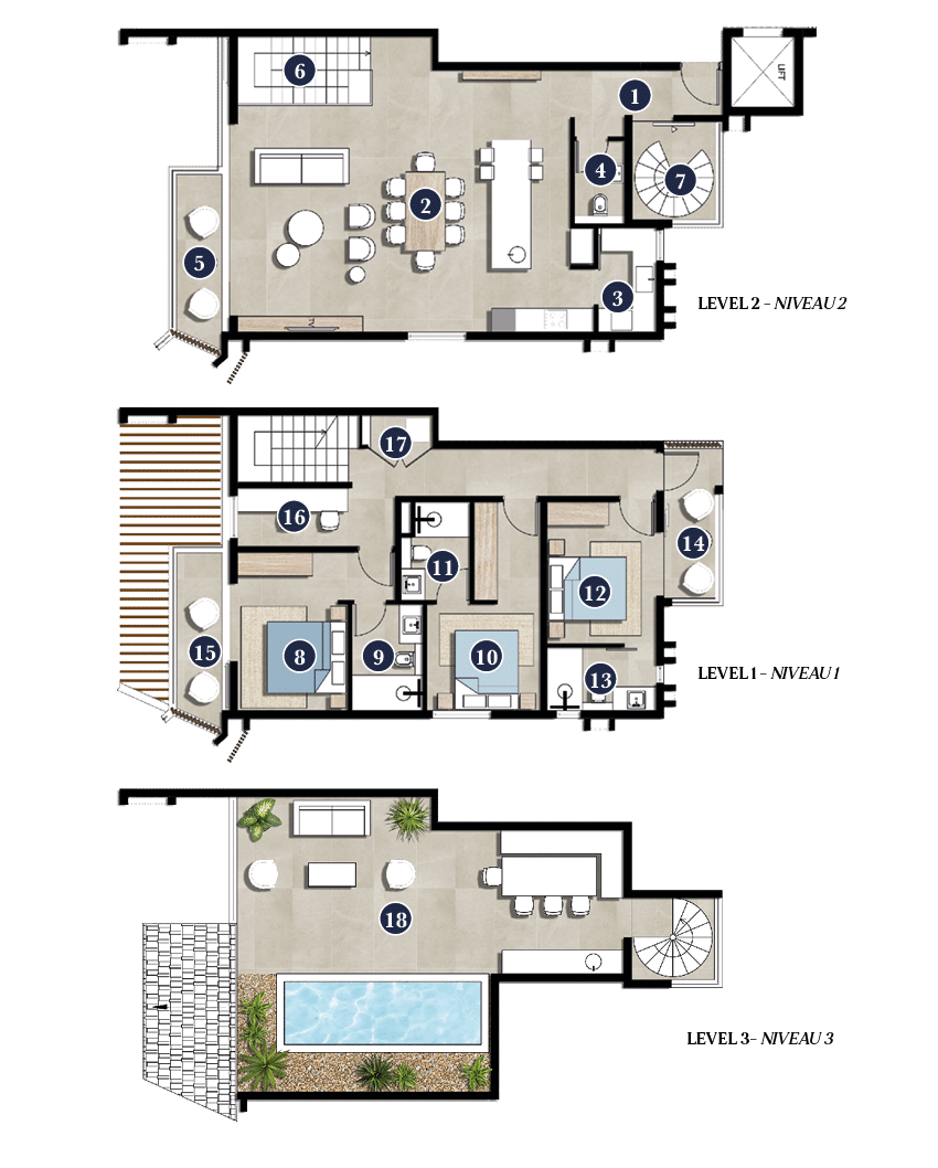 3-Bedroom Penthouse Block 3